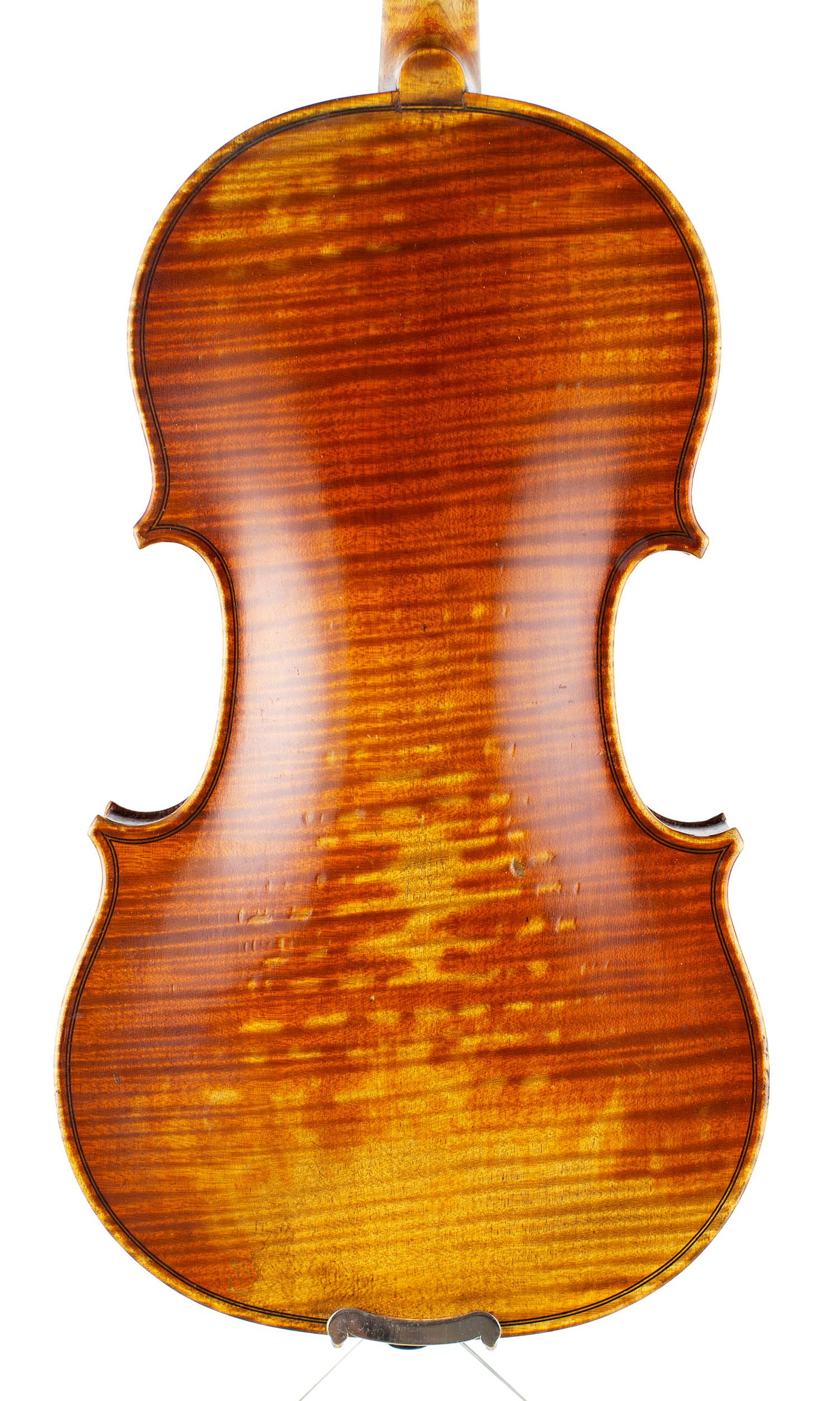 Violin, Workshop of Leon Mougenot Gauche, Mirecourt, 1904 — back