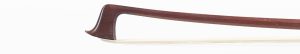 A silver-mounted violin bow by H. R. Pfretzschner (Sr) — head and frog