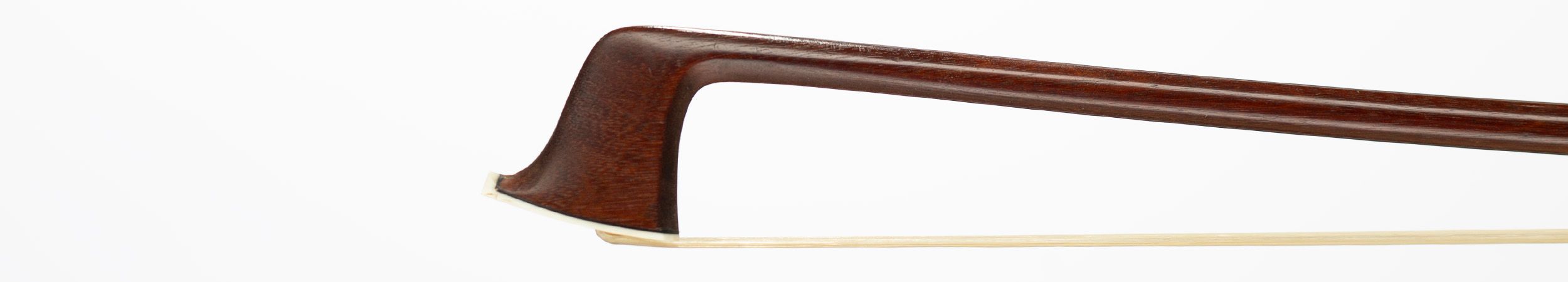 A silver and ivory-mounted violin bow by John Dodd, London, circa 1790 — head
