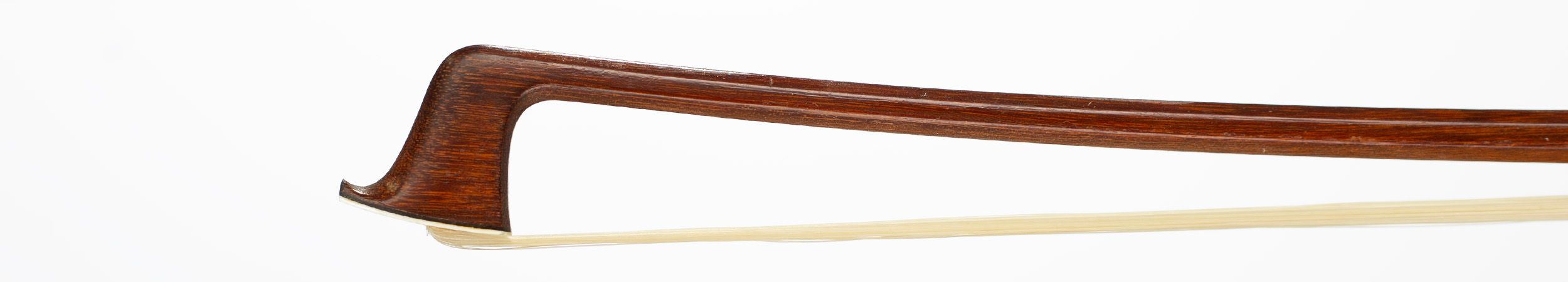 A gold and tortoiseshell-mounted violin bow by Friedrich Karl Muller, Markneukirchen, circa 1930 — head