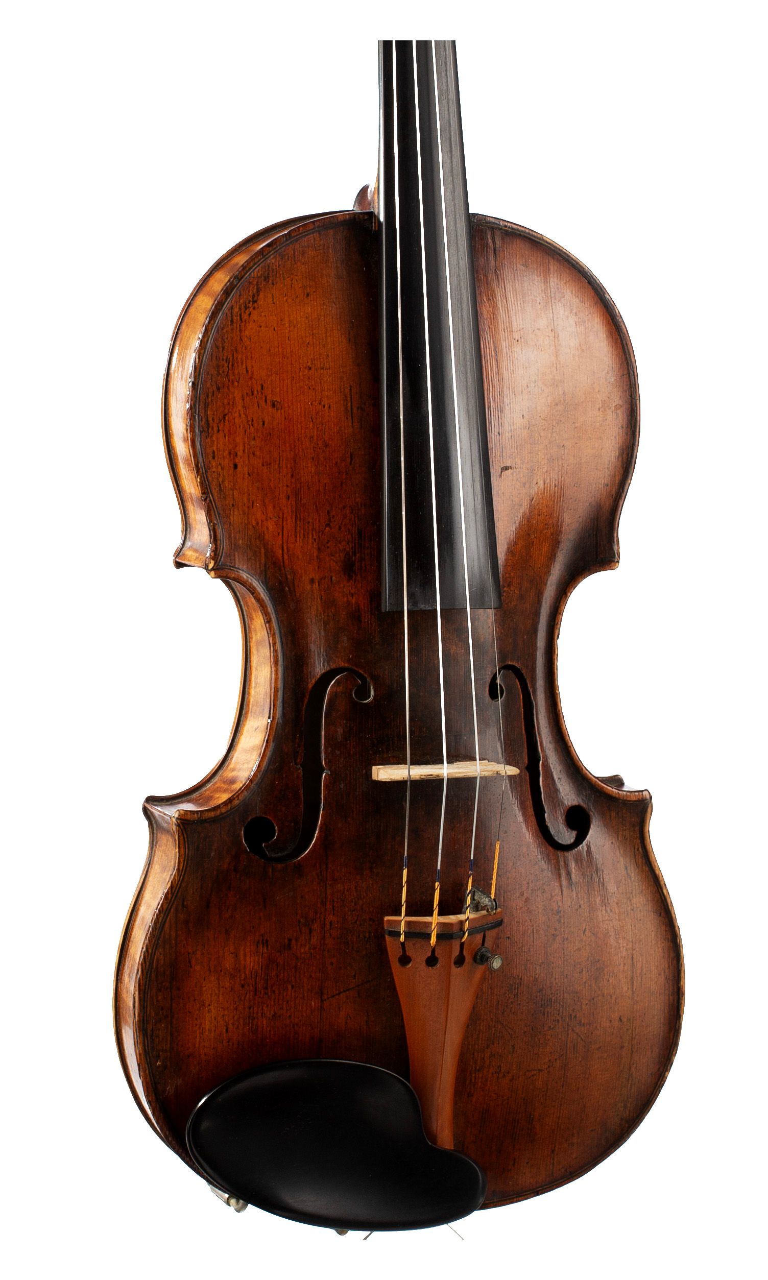 A violin by Jacobus Stainer, Absam, circa 1660-70 — angled view, 20°