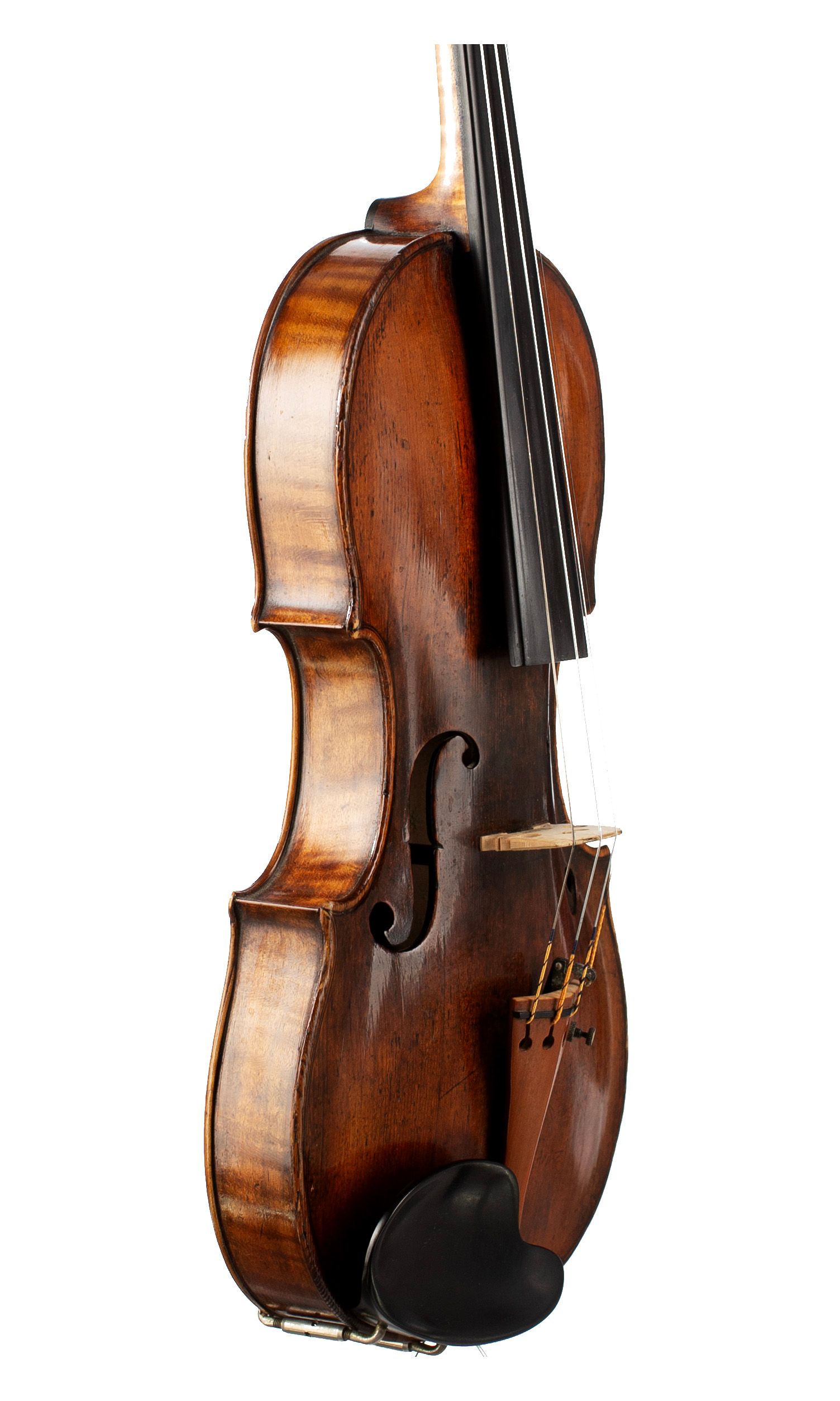 A violin by Jacobus Stainer, Absam, circa 1660-70 — angled view, 60°