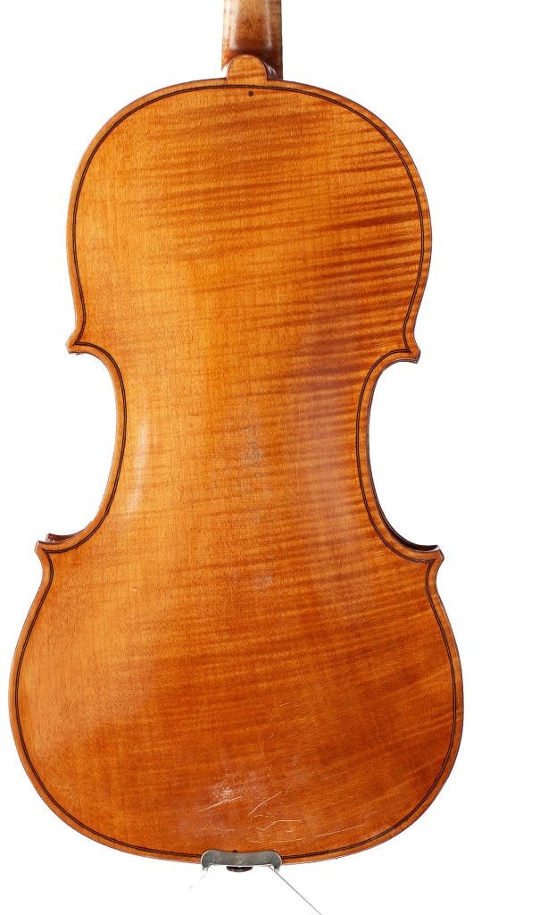 Viola by J. E. Vickers, King's Lynn, 1988 — back