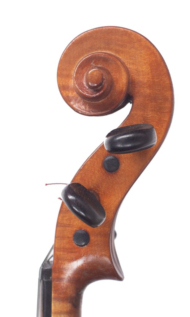 Viola by J. E. Vickers, King's Lynn, 1988 — scroll