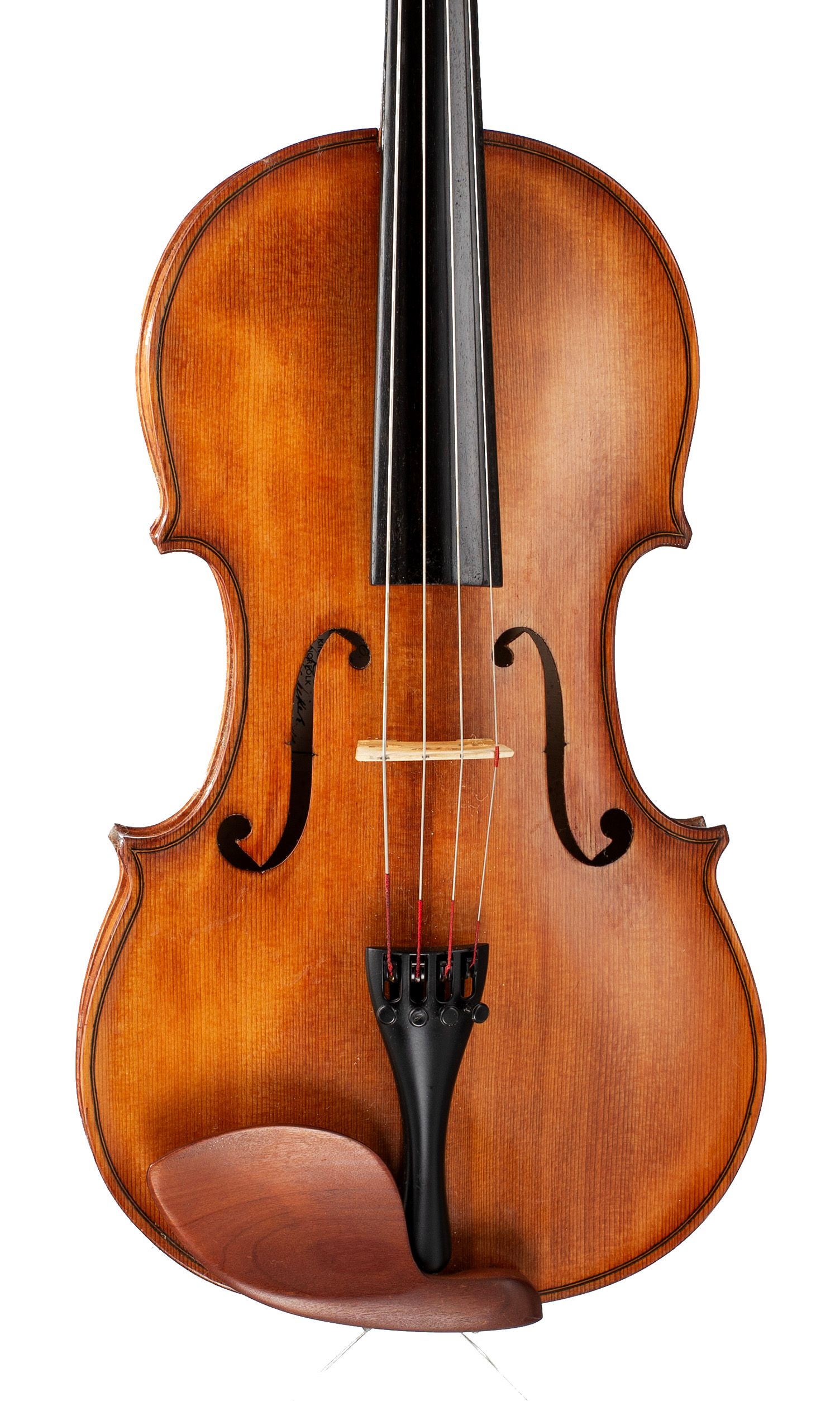 Viola by J. E. Vickers, King’s Lynn, 1988 — angled view, 10°