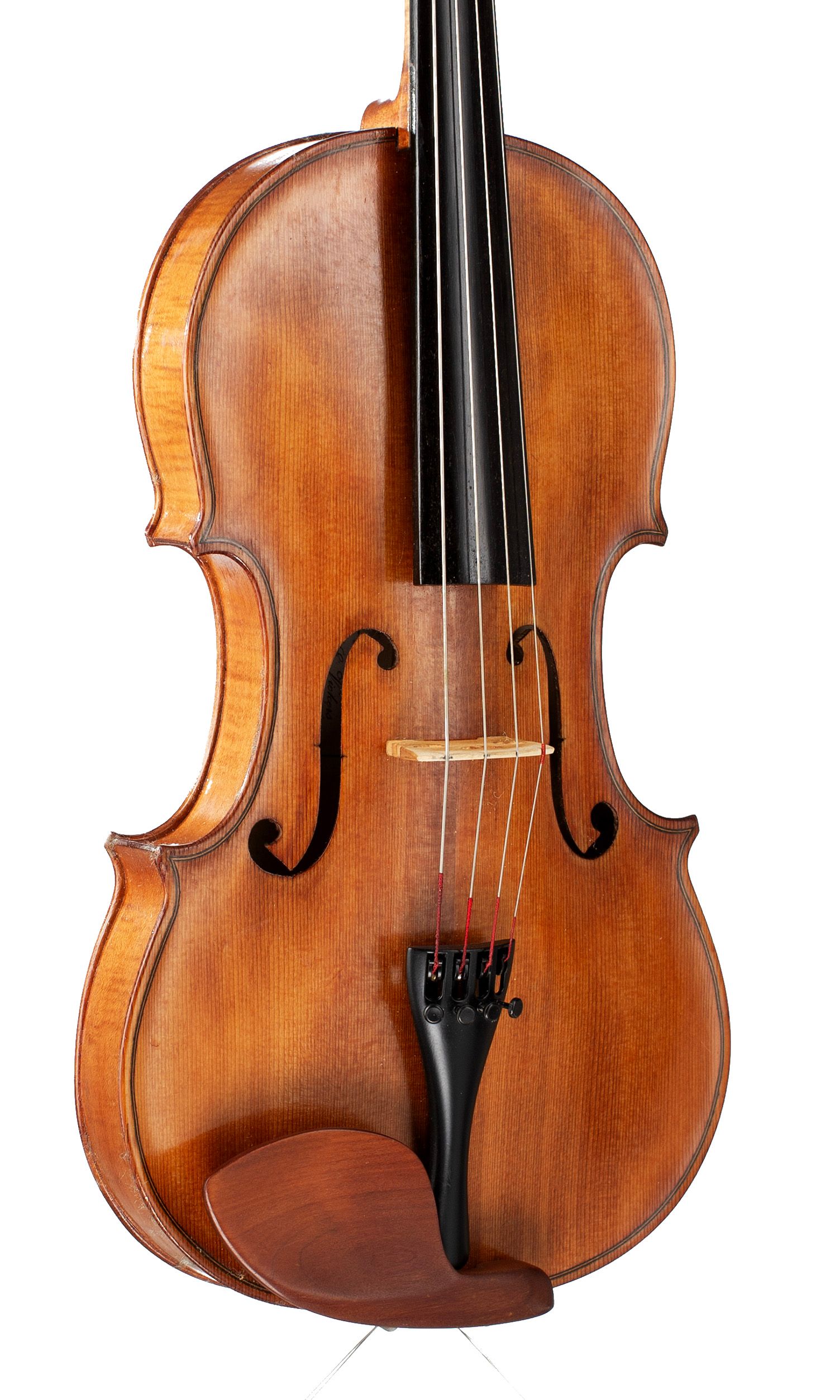 Viola by J. E. Vickers, King’s Lynn, 1988 — angled view, 30°