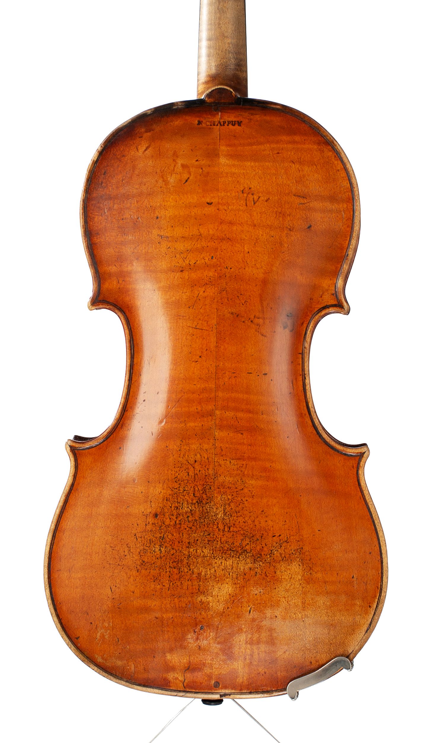 Violin, Workshop of Chappuy, France, 19th Century — back