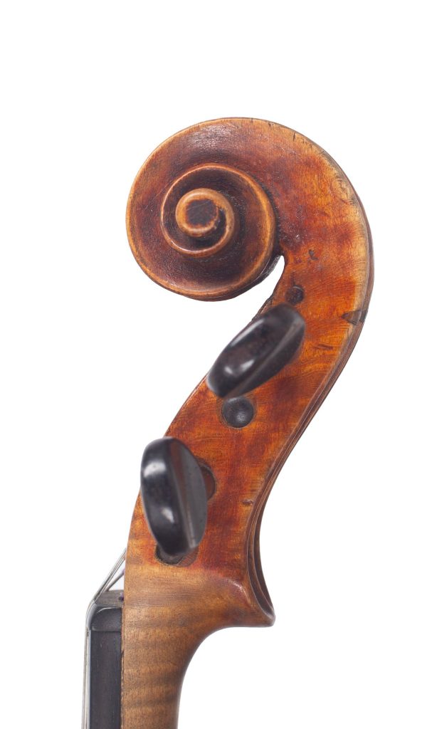 Violin, Workshop of Chappuy, France, 19th Century — scroll