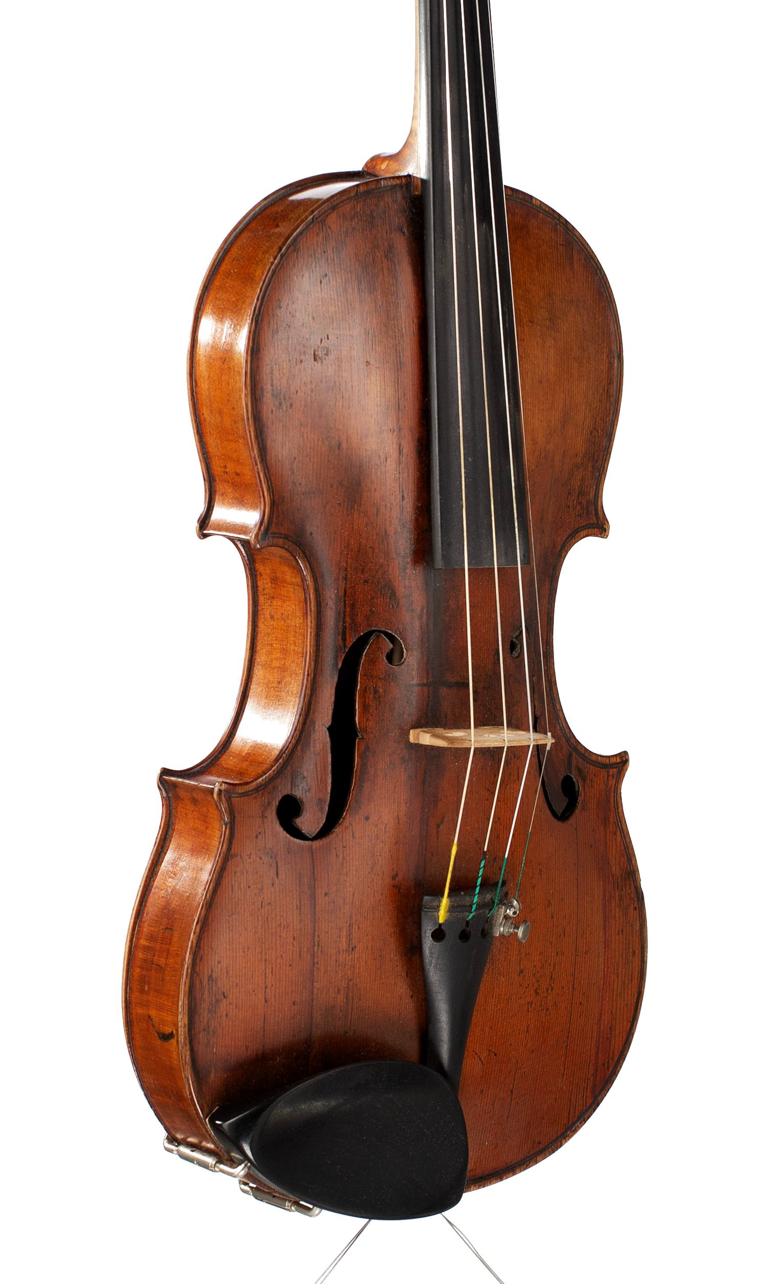 Violin, Workshop of Chappuy, France, 19th Century — angled view, 40°