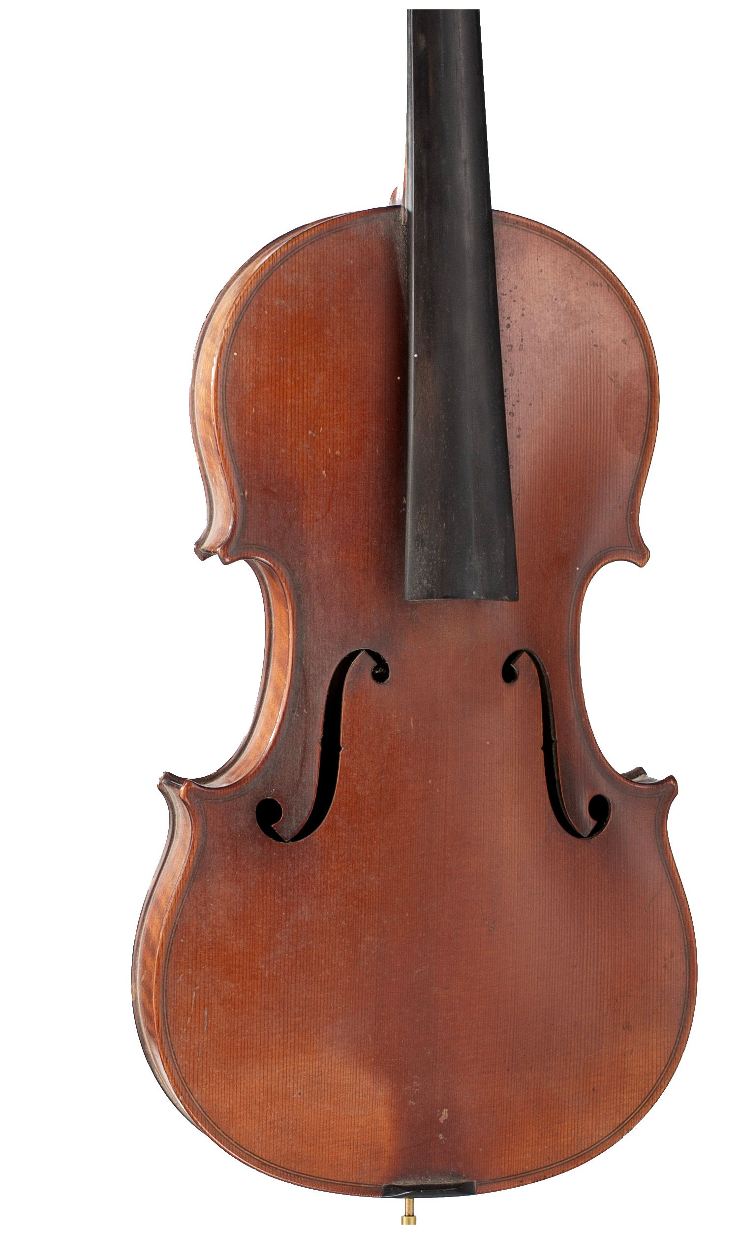 Violin, Workshop of Jérôme Thibouville-Lamy, Mirecourt, circa 1900 — angled view, 20°