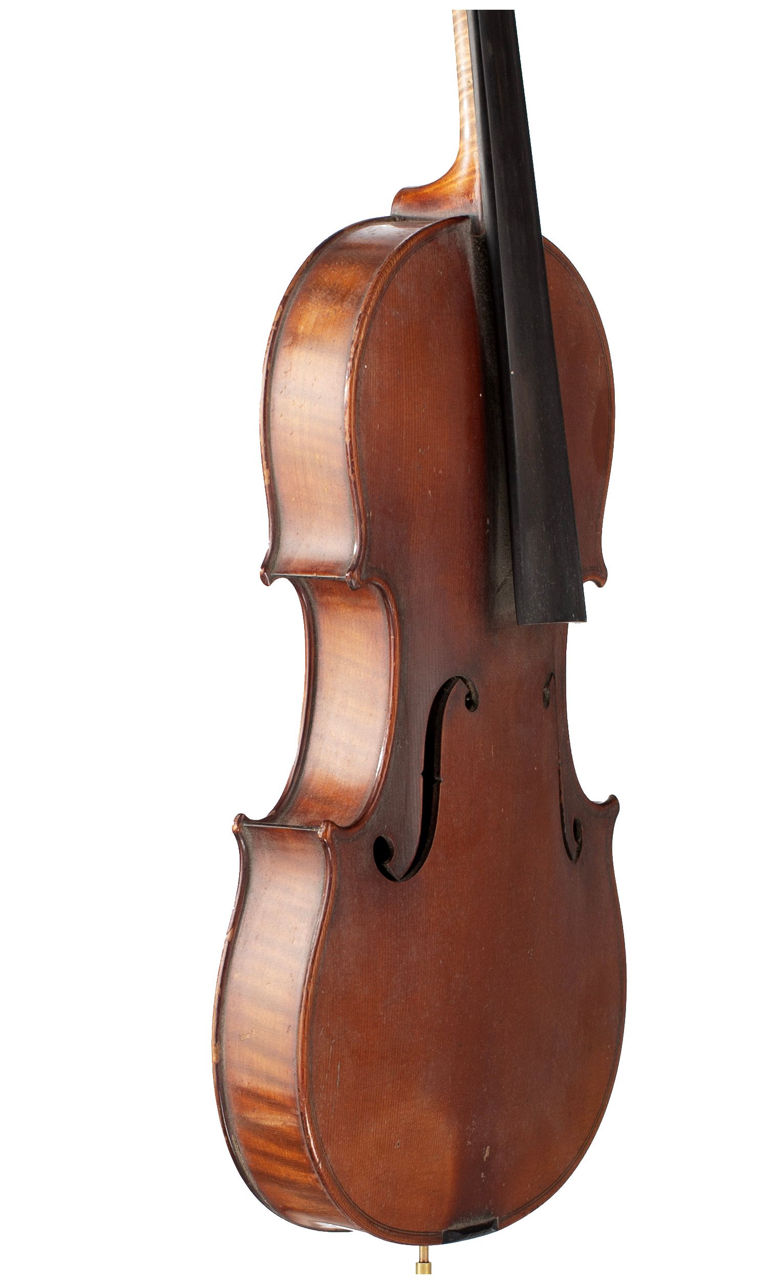 Violin, Workshop of Jérôme Thibouville-Lamy, Mirecourt, circa 1900 — angled view, 60°