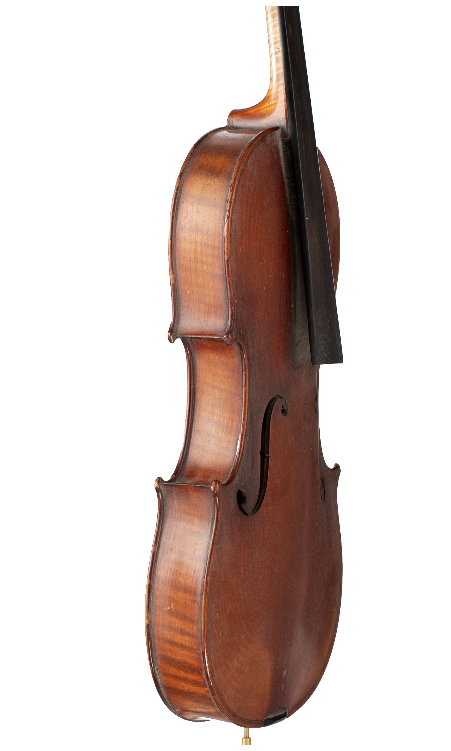 Violin, Workshop of Jérôme Thibouville-Lamy, Mirecourt, circa 1900 — angled view, 70°