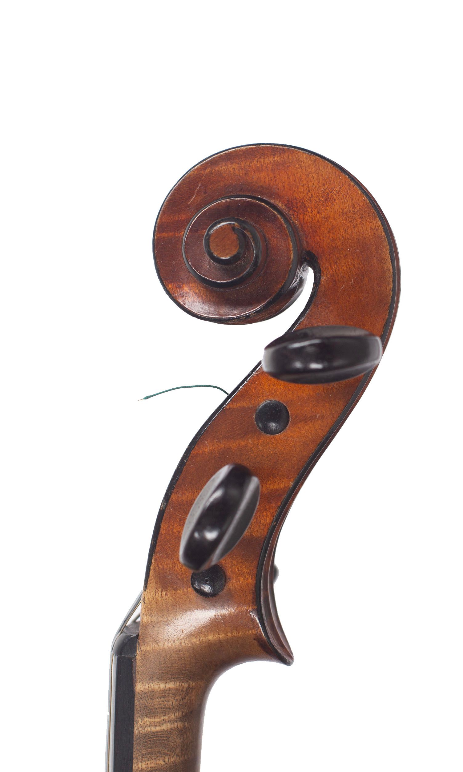 Violin by Ch. J. B. Collin-Mezin, Mirecourt, 1892 — scroll