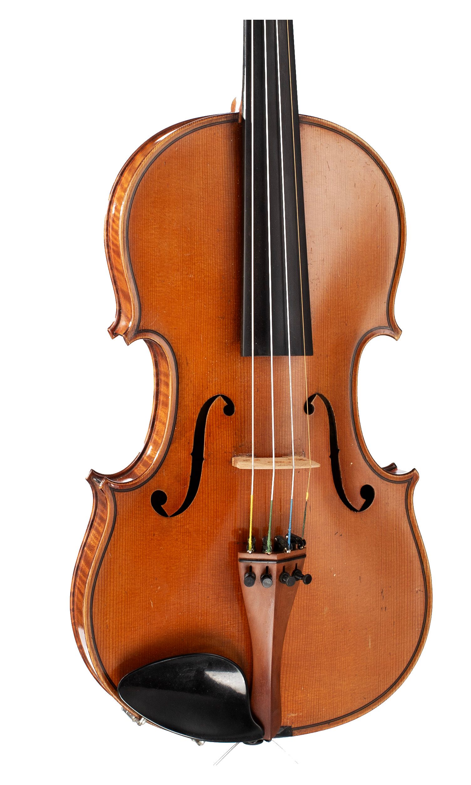Violin by Ch. J. B. Collin-Mezin, Mirecourt, 1892 — angled view, 20°