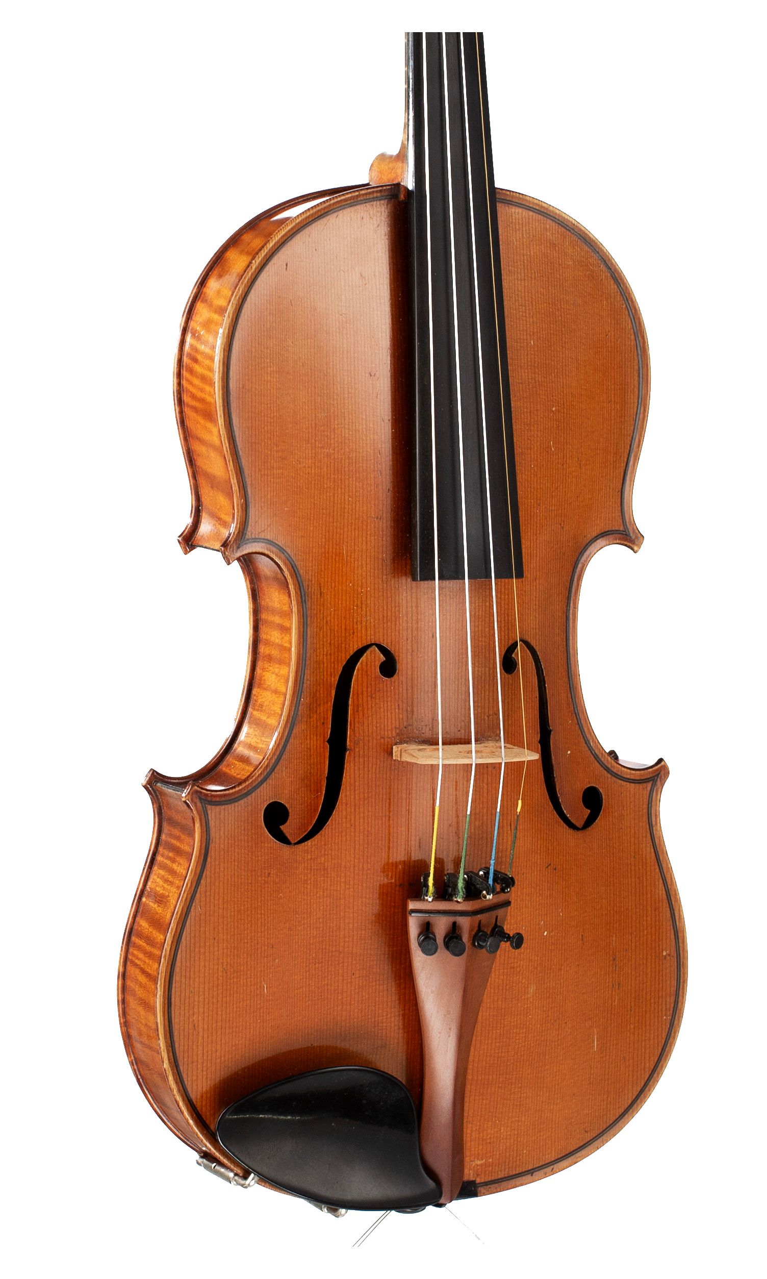 Violin by Ch. J. B. Collin-Mezin, Mirecourt, 1892 — angled view, 30°