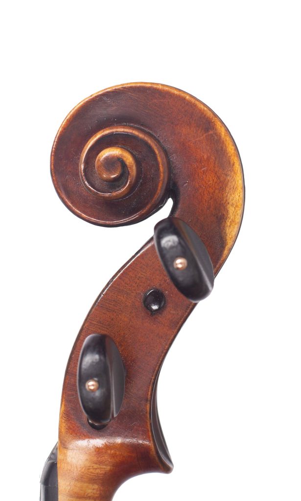 Violin by George Wulme-Hudson, London, 1923 — scroll
