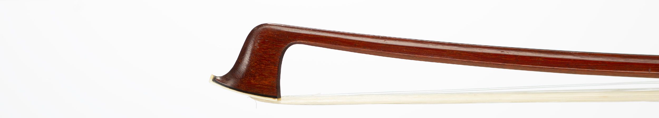 A silver-mounted violin bow by Lothar Herrmann, Germany, circa 1920 — head