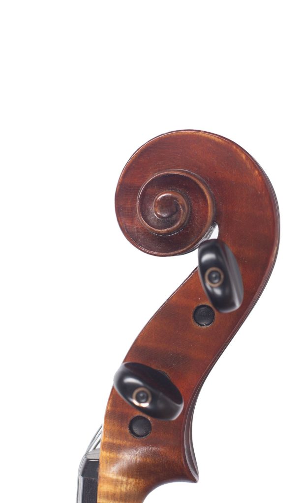 Violin by Frans Dahlen, Gothenburg, 192* — scroll
