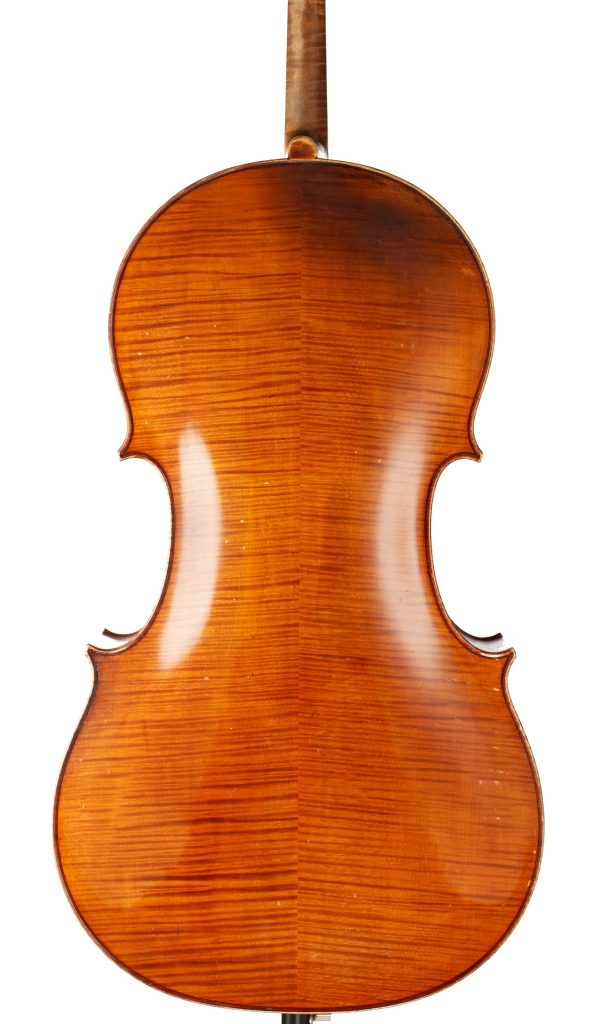 Cello by Paul Hilaire, Paris, 1969 — back