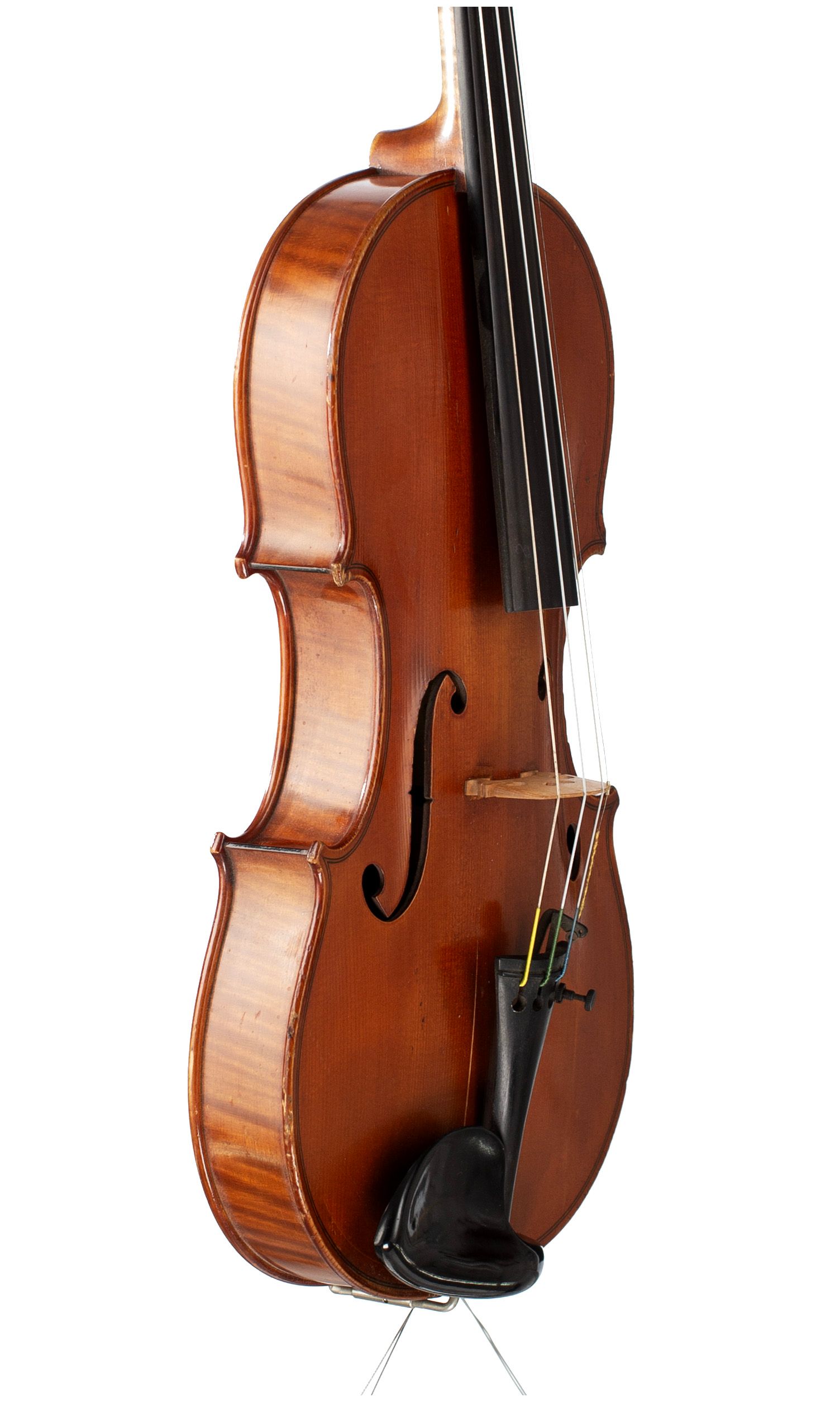 Violin, Workshop of Jérôme Thibouville-Lamy, Mirecourt, 1905 — angled view, 60°