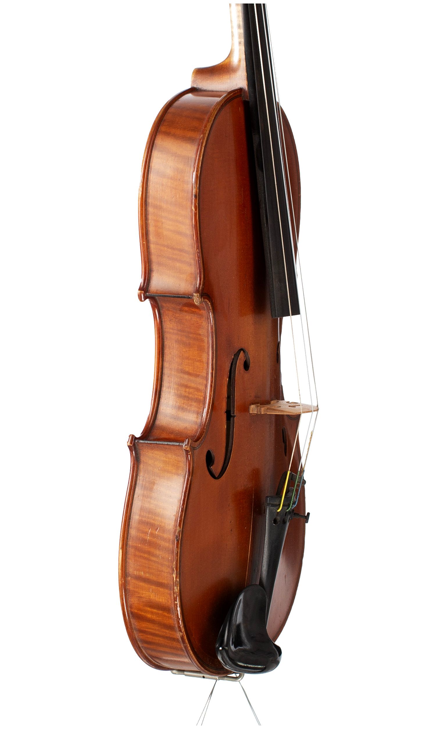 Violin, Workshop of Jérôme Thibouville-Lamy, Mirecourt, 1905 — angled view, 70°
