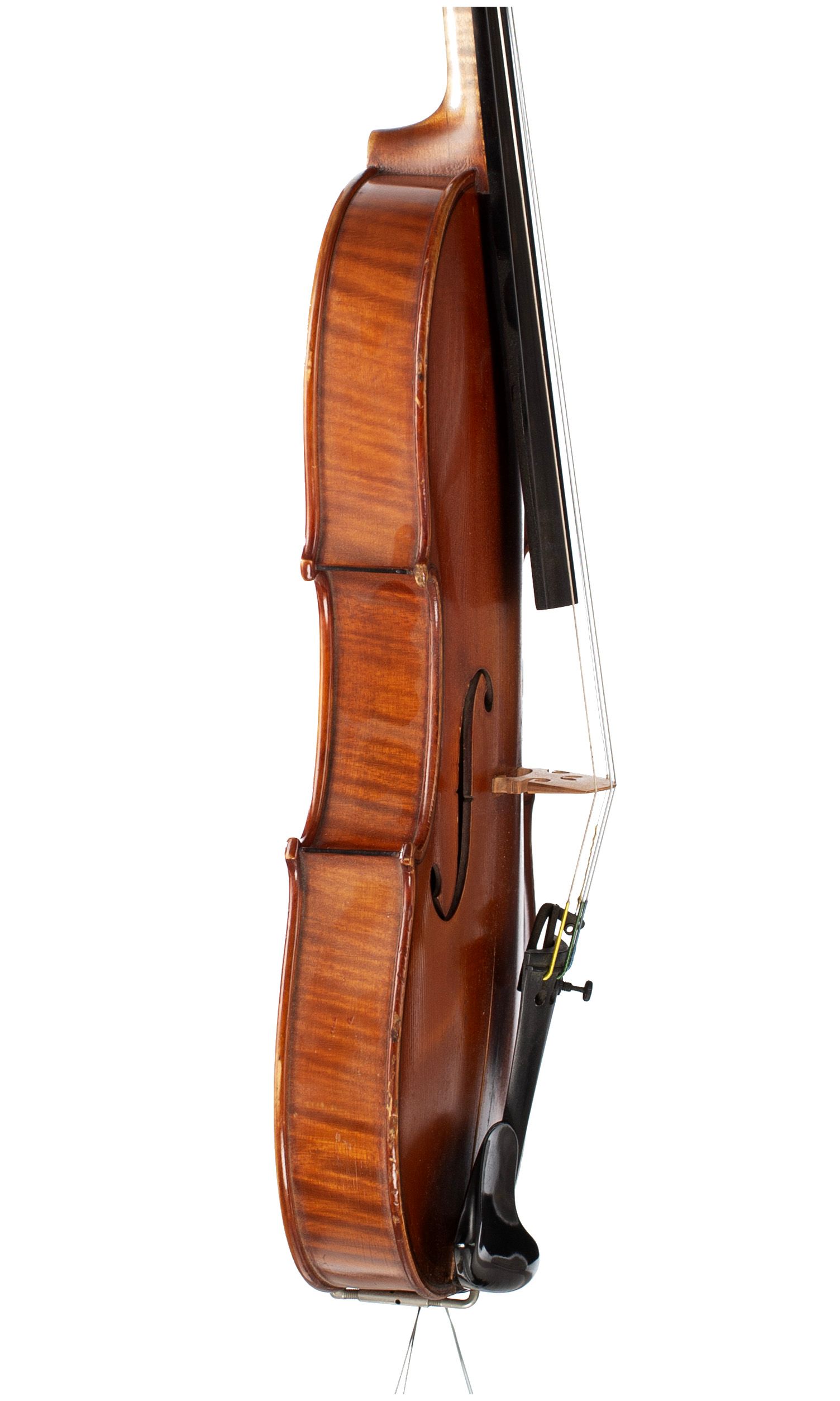 Violin, Workshop of Jérôme Thibouville-Lamy, Mirecourt, 1905 — angled view, 80°