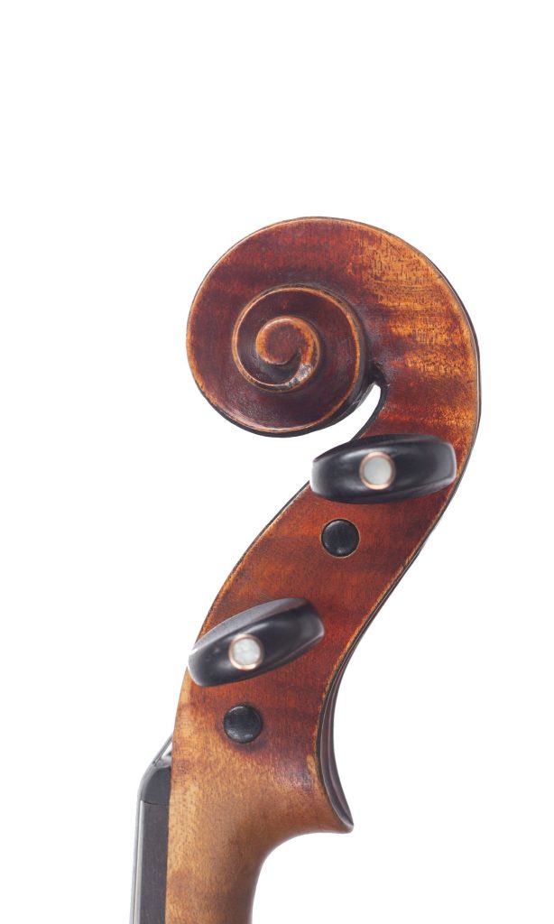 Violin, Workshop of Nicolas Vuillaume, Mirecourt, circa 1840 — scroll