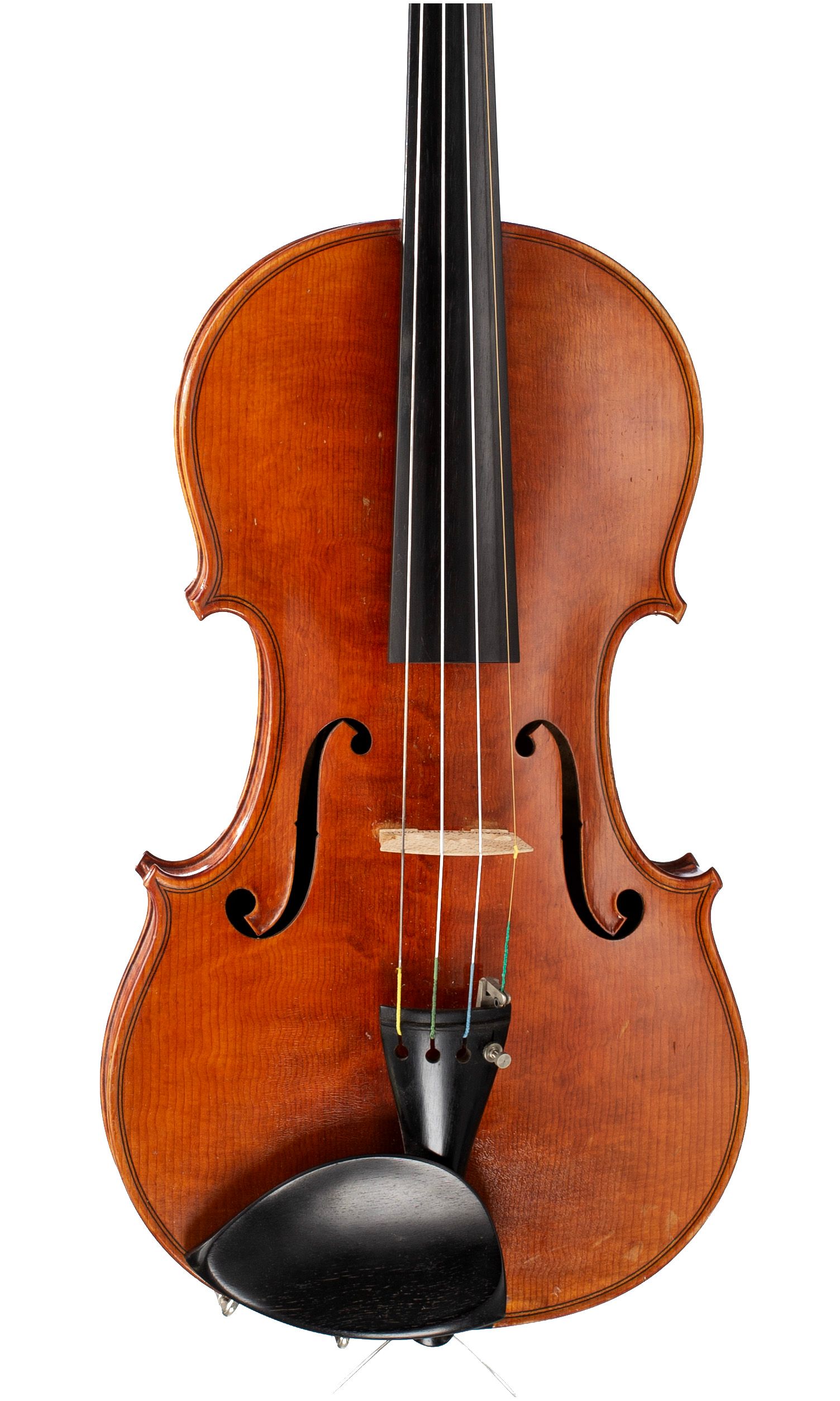 Violin by Anton Ostler, Mittenwald, 1936 — angled view, 10°