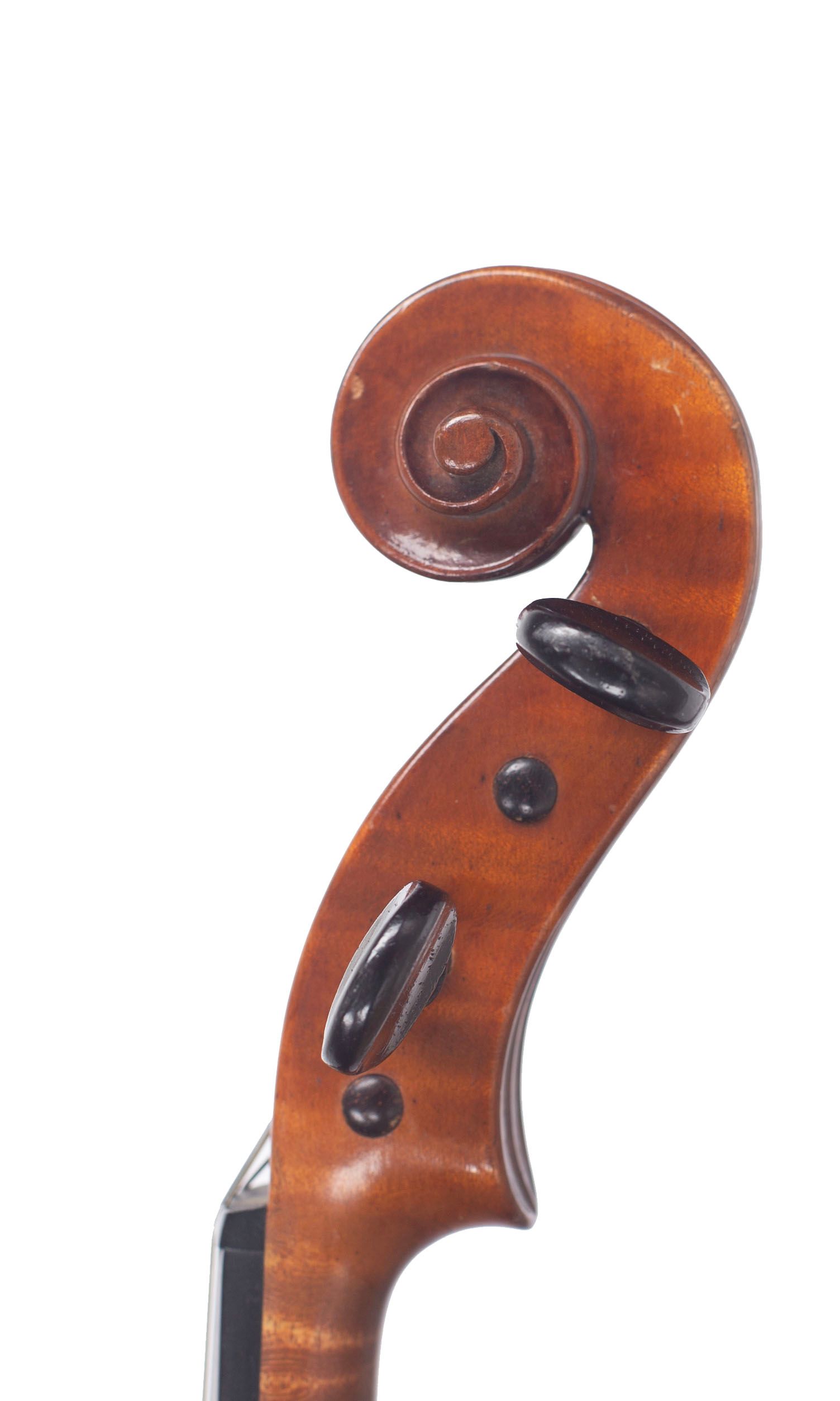 Violin by Victor Audinot, Paris, 1929 — scroll