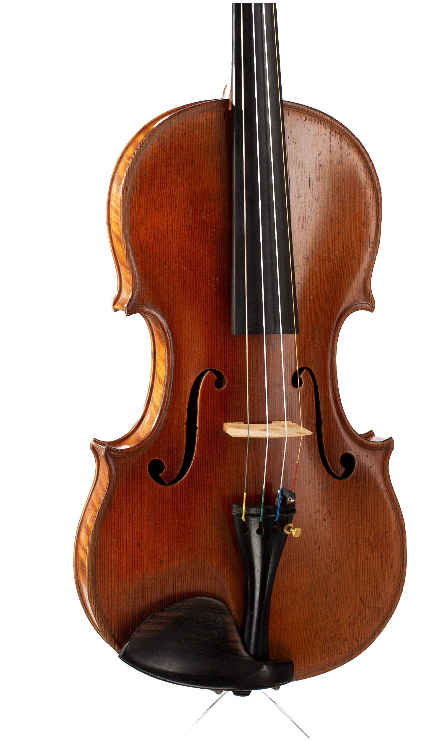Violin by Victor Audinot, Paris, 1929 — angled view, 20°