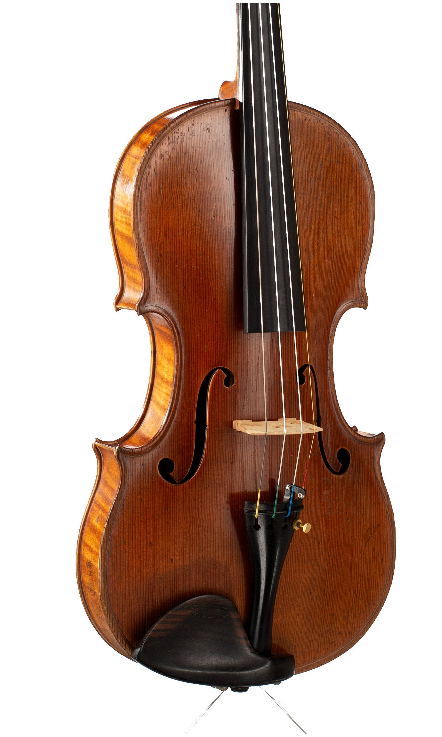 Violin by Victor Audinot, Paris, 1929 — angled view, 30°