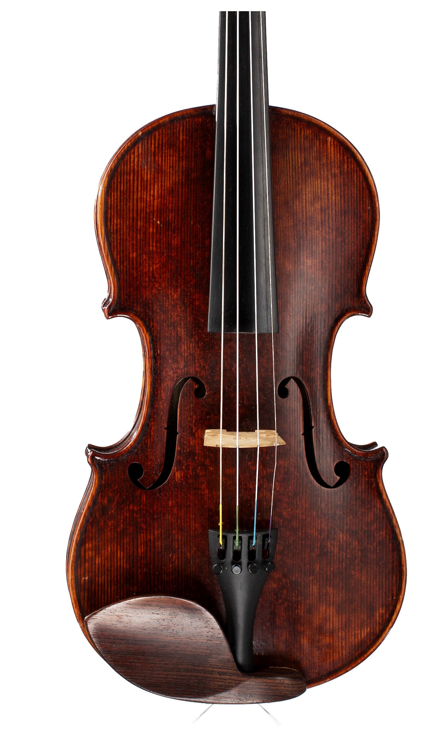 Violin, Workshop of Carlo Storioni, 1901 — angled view, 10°