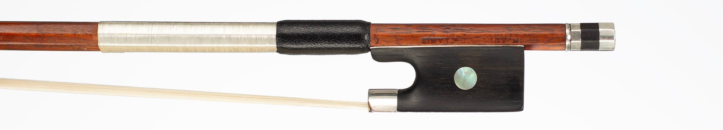 A silver-mounted violin bow by Louis Joseph Thomassin, Paris, circa 1890 — frog