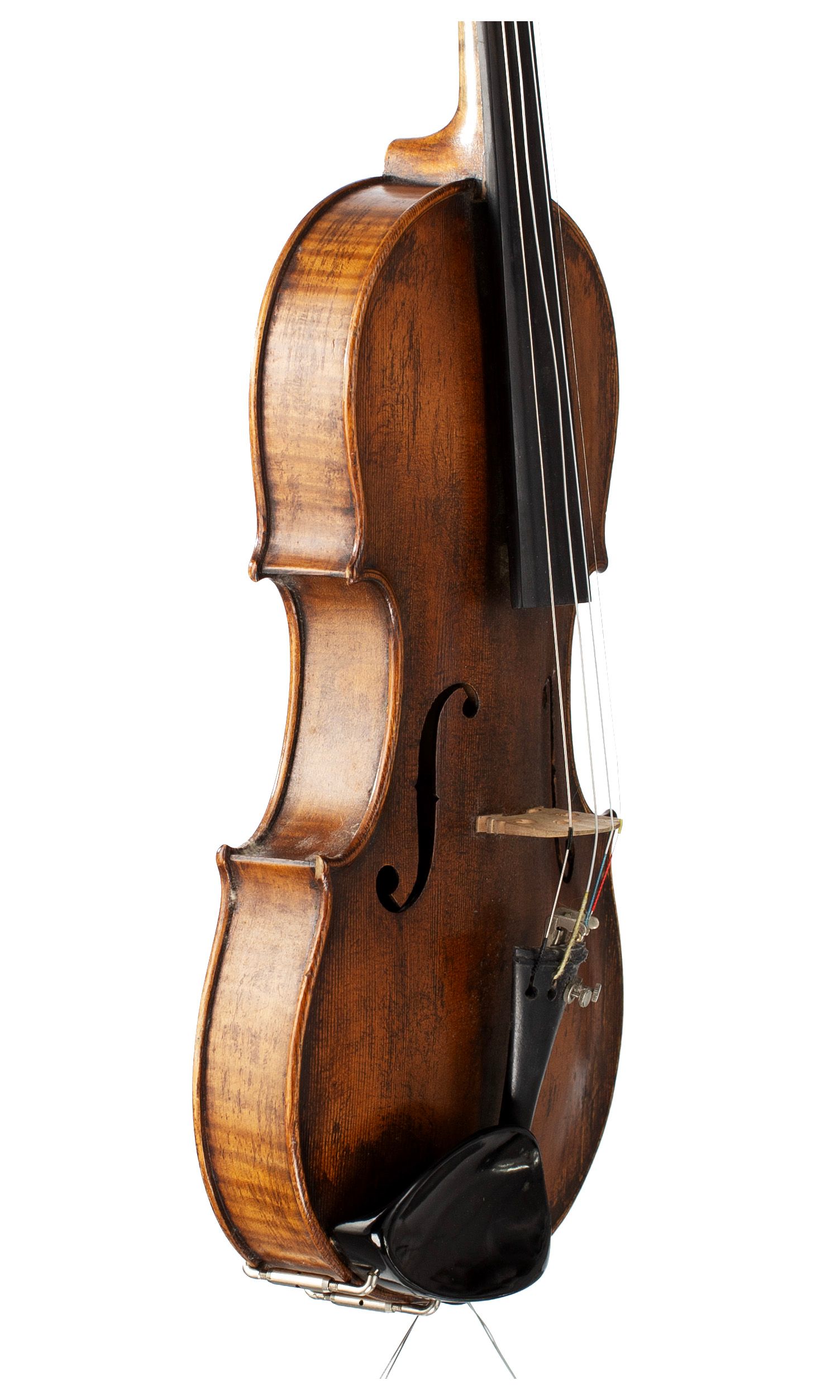 Violin, Workshop of Jérôme Thibouville-Lamy, circa 1900 — angled view, 60°