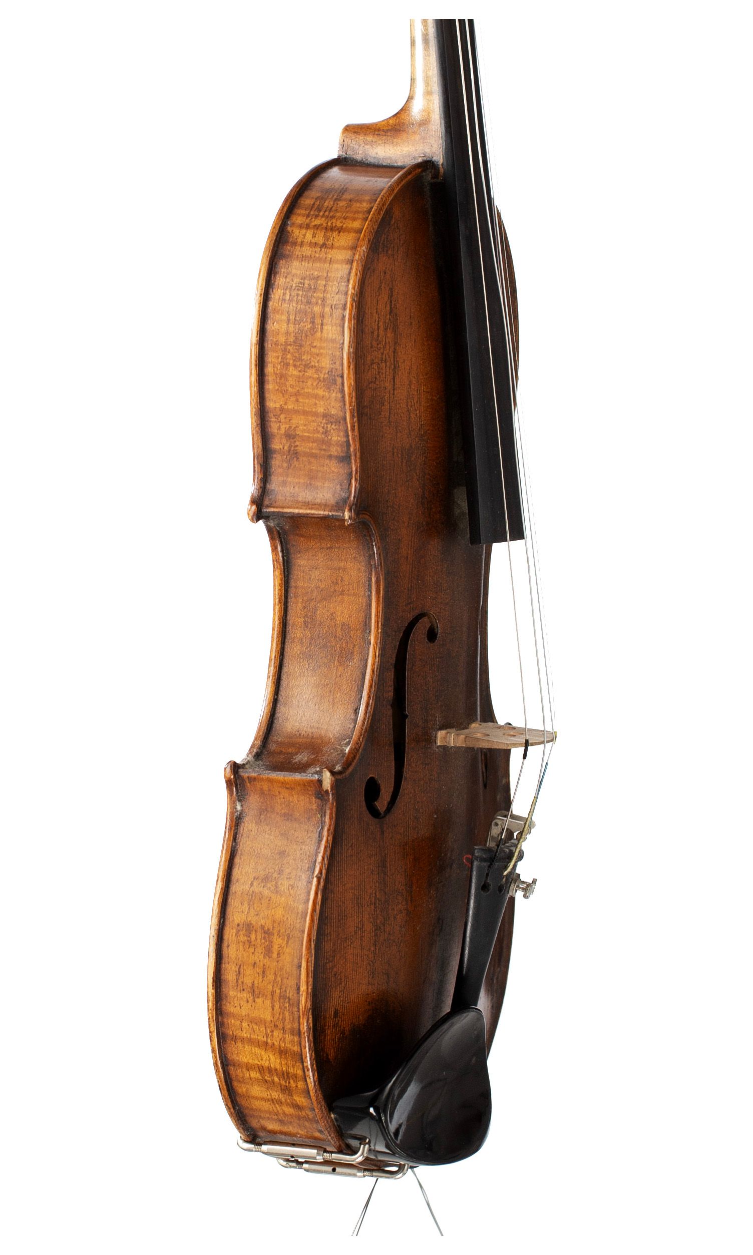 Violin, Workshop of Jérôme Thibouville-Lamy, circa 1900 — angled view, 70°