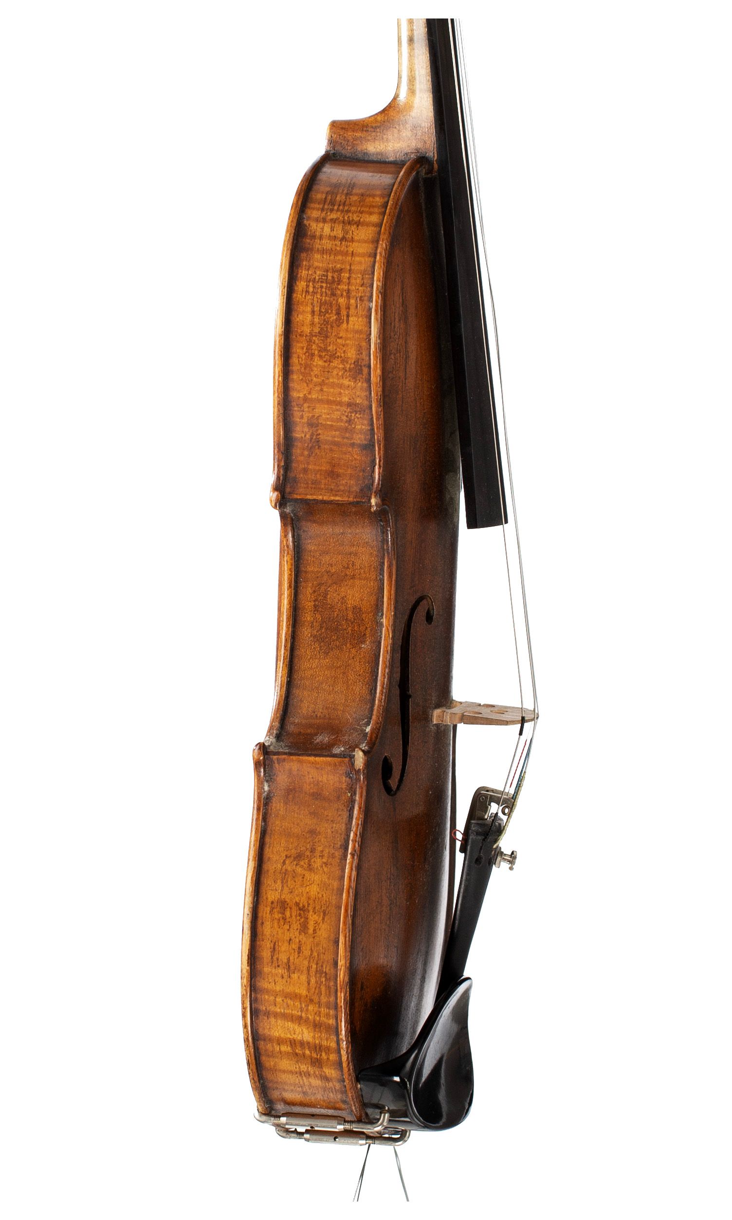 Violin, Workshop of Jérôme Thibouville-Lamy, circa 1900 — angled view, 80°