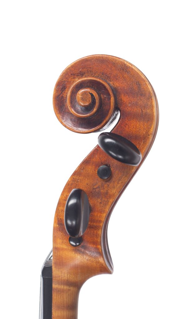 Violin by Ernst Heinrich Roth, Markneukirchen, 1928 — scroll