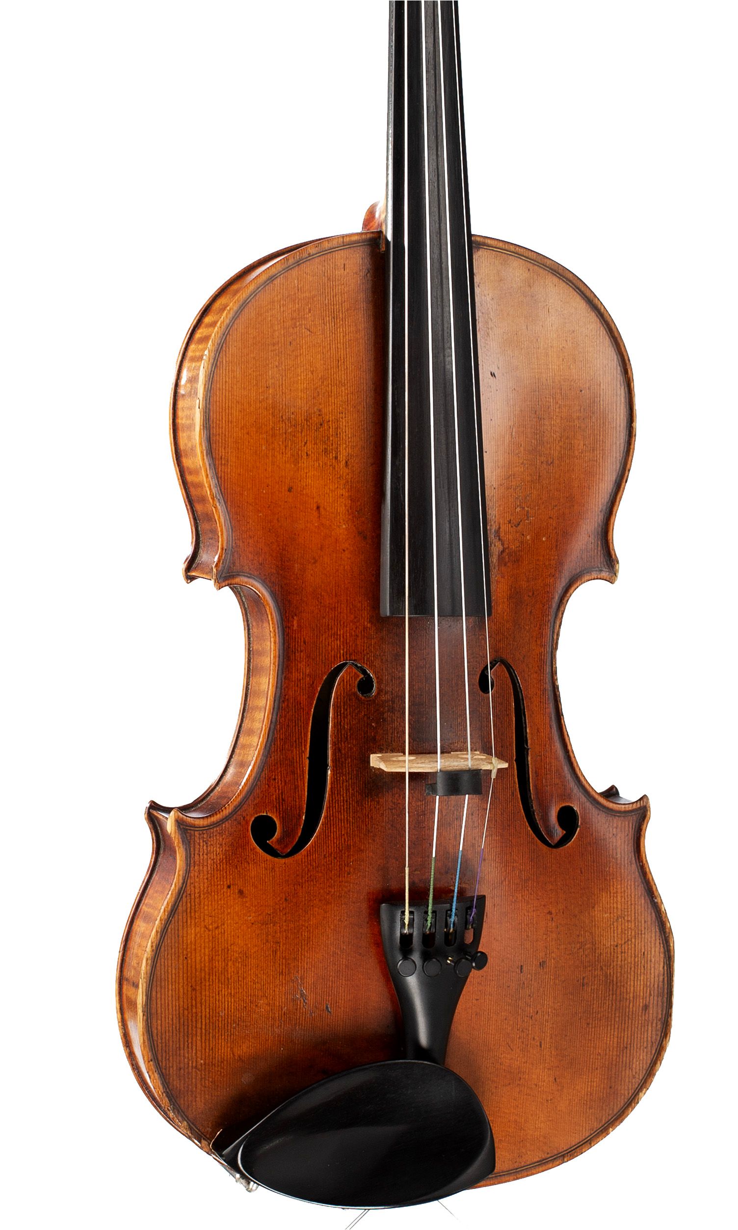 Violin by Ernst Heinrich Roth, Markneukirchen, 1928 — angled view, 20°