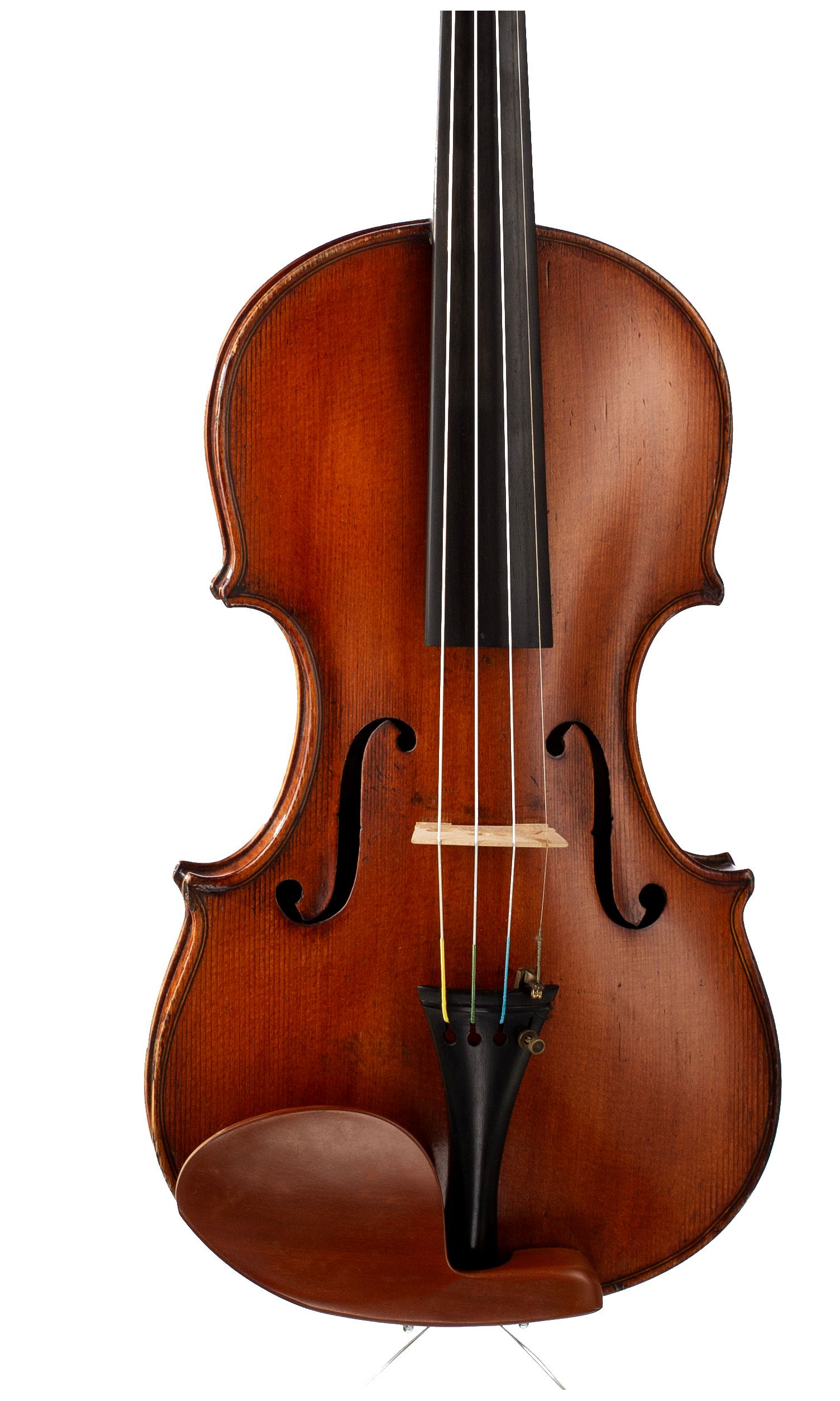 Violin by Thomas Grater, Birmingham, 1884 — angled view, 10°