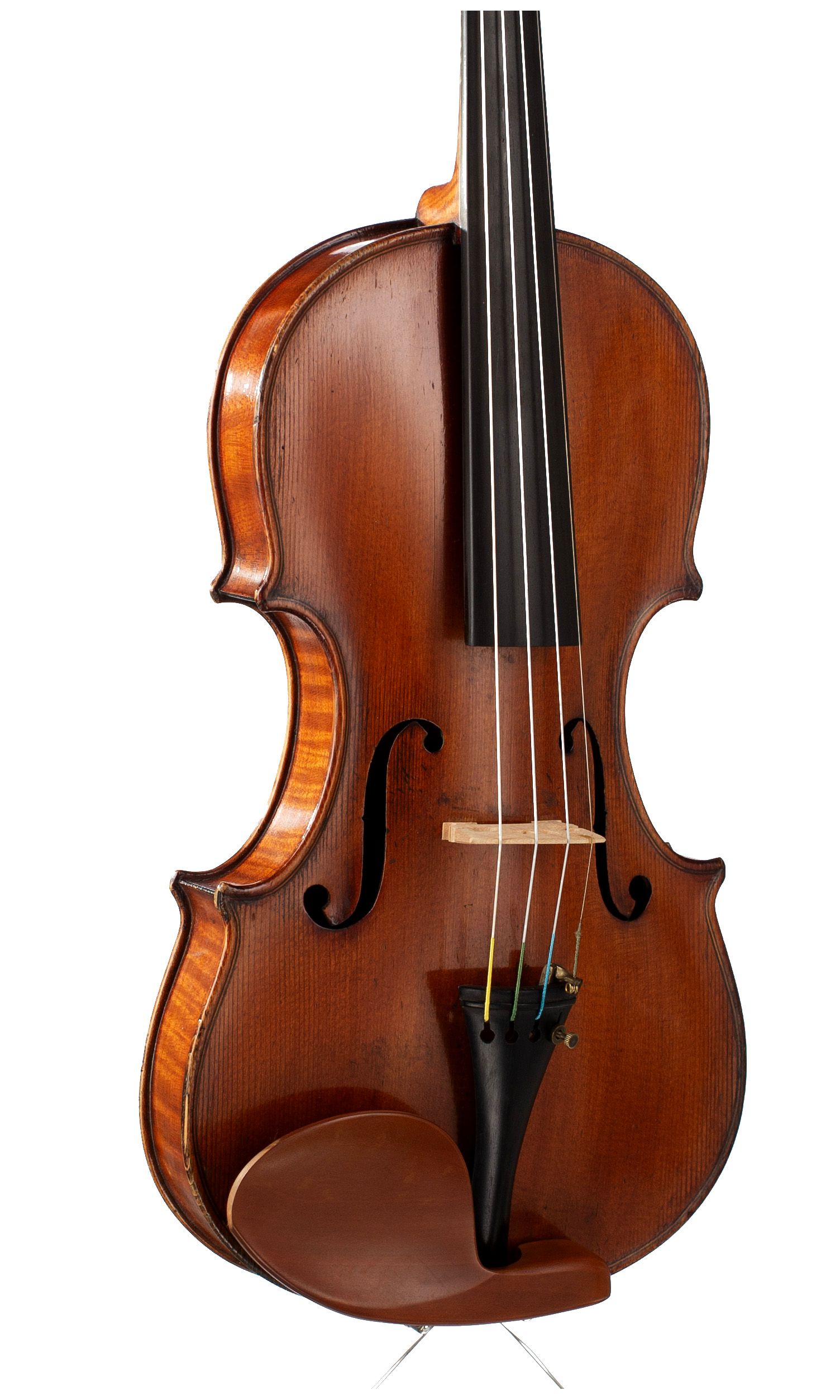 Violin by Thomas Grater, Birmingham, 1884 — angled view, 30°
