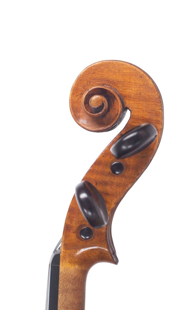 Violin by Joseph Hill, London, circa 1775 — scroll