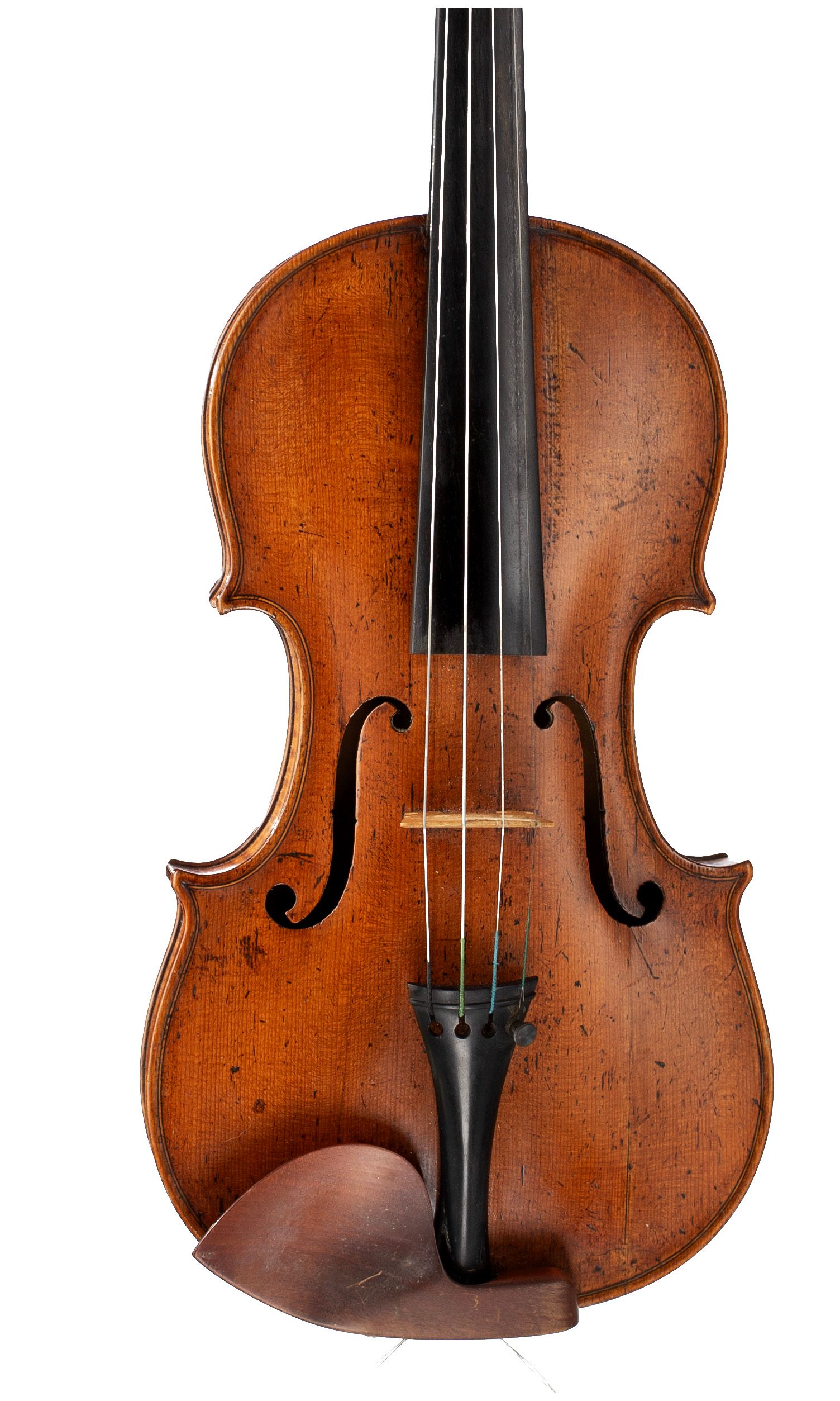 Violin by Joseph Hill, London, circa 1775 — angled view, 10°