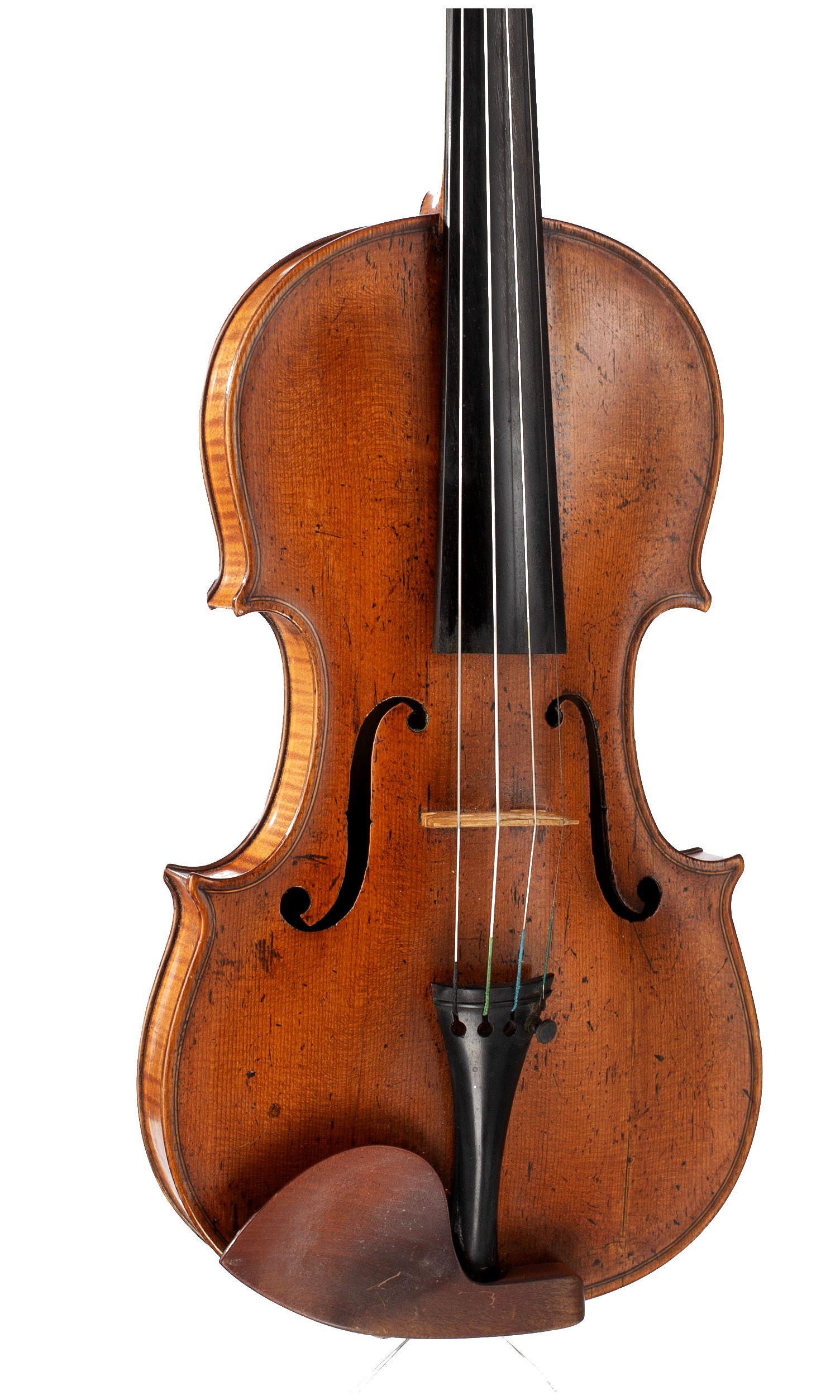 Violin by Joseph Hill, London, circa 1775 — angled view, 20°