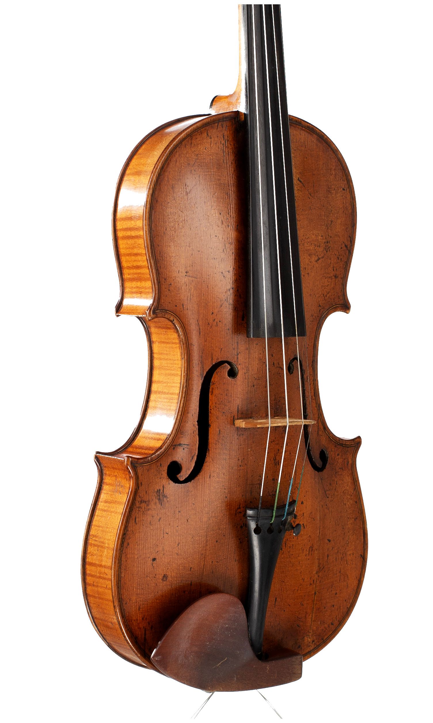Violin by Joseph Hill, London, circa 1775 — angled view, 40°