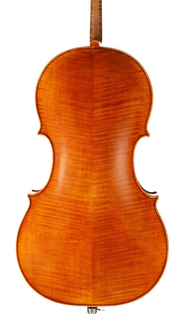 A cello by Bruno Paulus, Mittenwald, circa 1960 — back