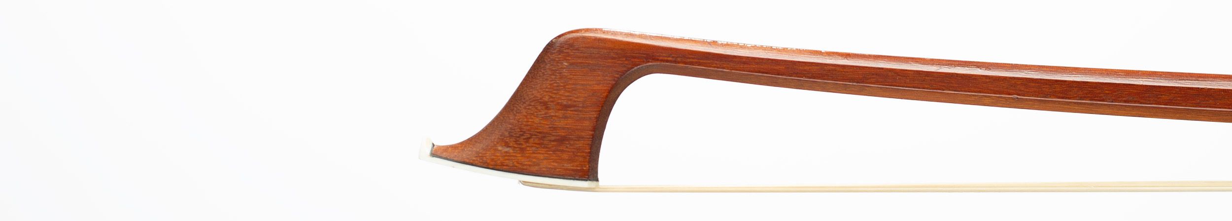 A silver-mounted cello bow by H. R. Pfretzschner, Germany, 20th Century — head