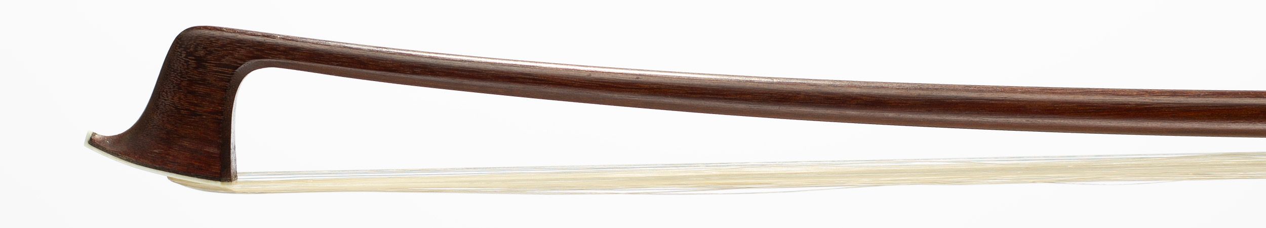 A silver-mounted violin bow by Claude Thomassin, Paris, circa 1910 — head