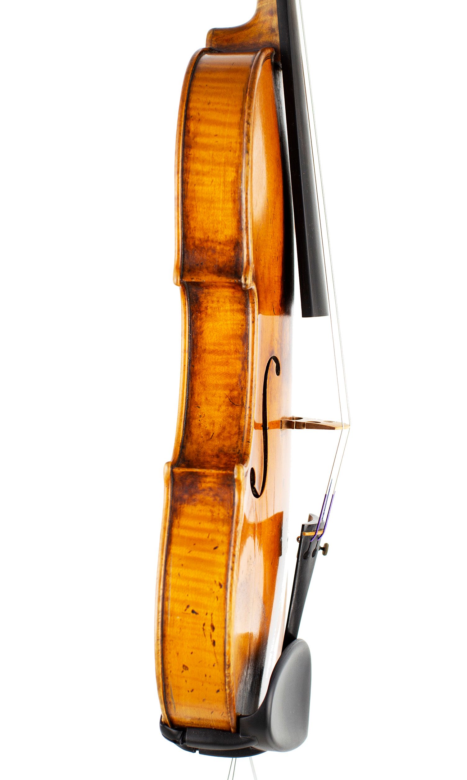 Violin by Honore Derazey, Mirecourt, circa 1860 — angled view, 80°