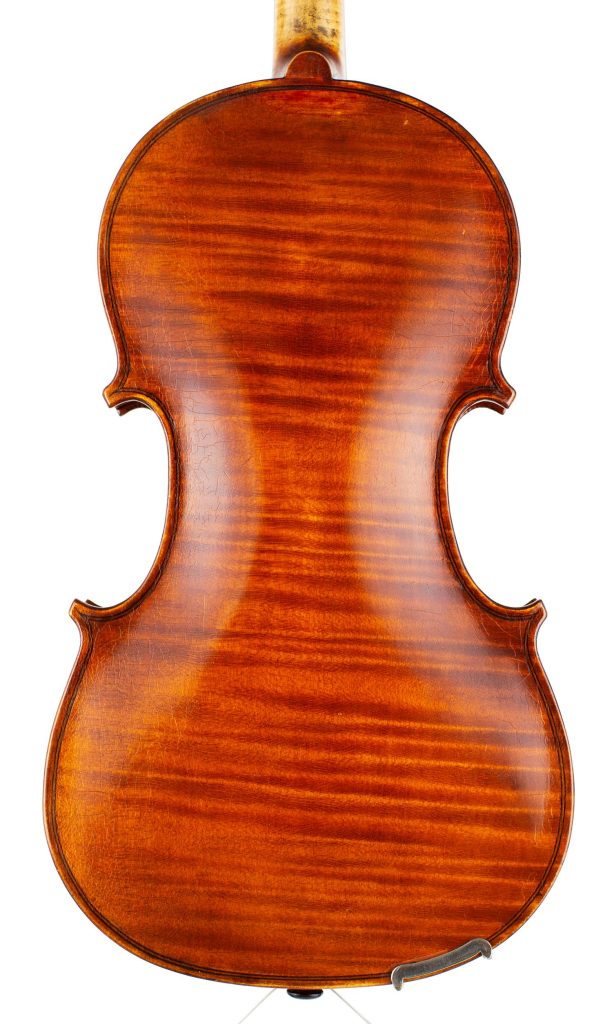 Violin by J. E. Harris, Gateshead, 1925 — back