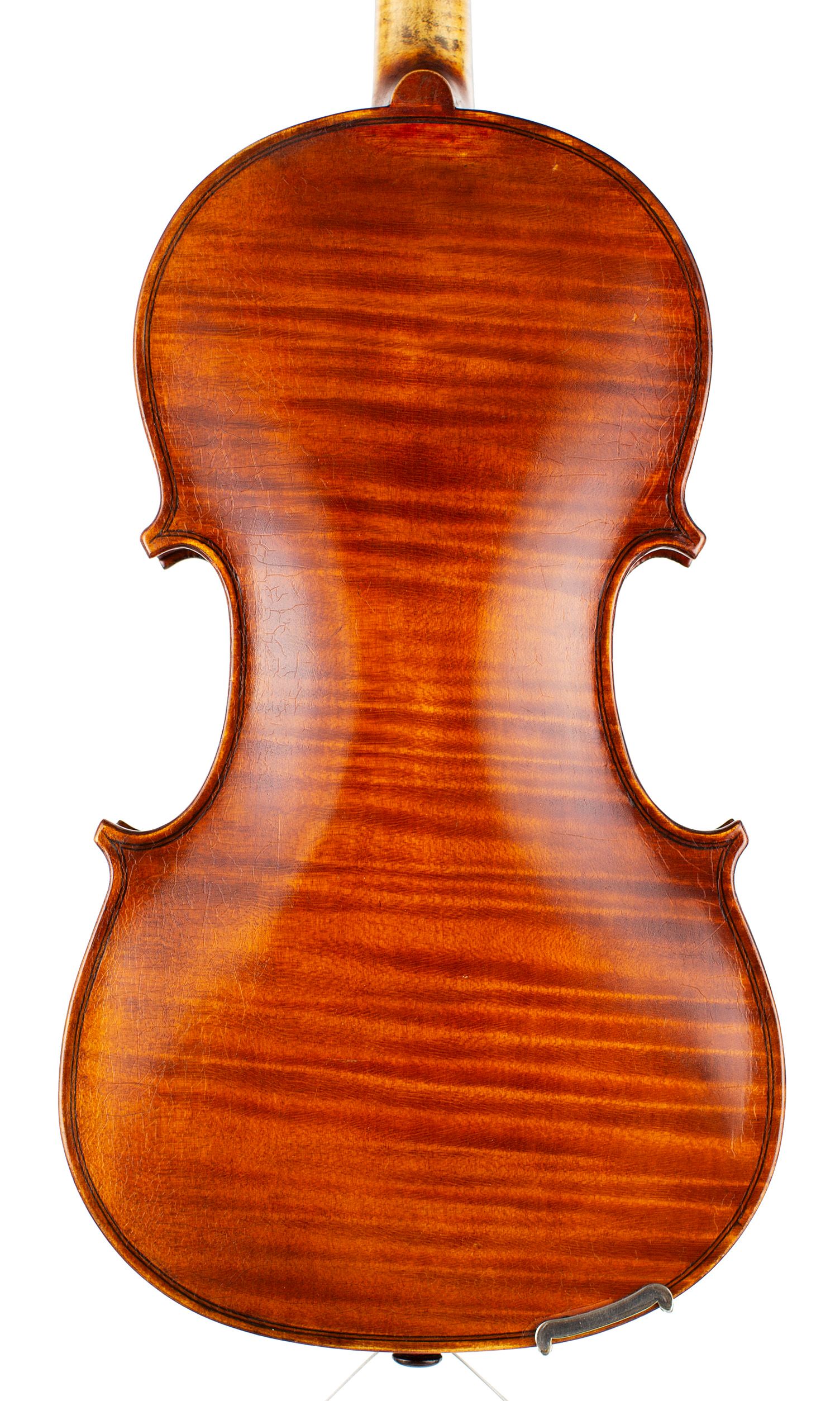 Violin by J. E. Harris, Gateshead, 1925 — back